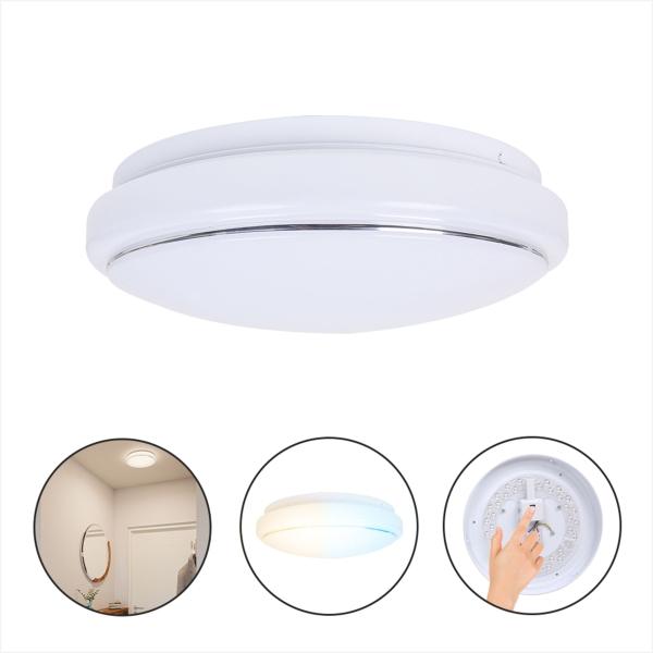 PLAFÓN ILUMINADO LED SOBREPONER 18 W BLANCO TEMPERATURA AJUSTABLE INTERIOR