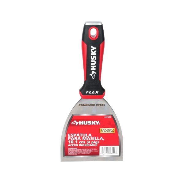 ESPÁTULA PARA TABLAROCA ACERO INOXIDABLE 4"
