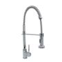 LLAVE PARA FREGADERO MONOMANDO CROMO CUELLO SEMI PRO 11" CON FUNCIÓN SPRAY