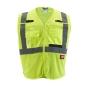 CHALECO DE SEGURIDAD DE MALLA ALTA VISIBILIDAD -CAT 1-CLASE 2 - AMARILLO G/XG