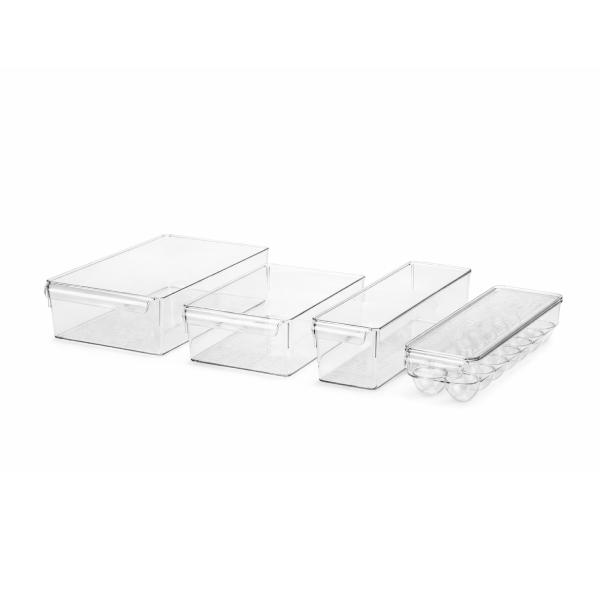 SET DE ORGANIZADORES PARA REFRIGERADOR 4 PIEZAS