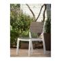 SILLA DE JARDÍN APILABLE HARMONY PLÁSTICO ARENA / BLANCO