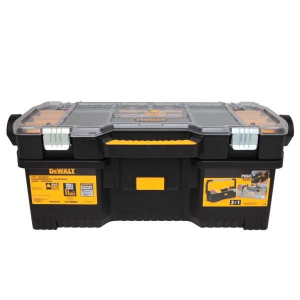 CAJA PARA HERRAMIENTAS PLÁSTICA 24" CON ORGANIZADOR DESMONTABLE