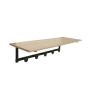 REPISA CON PERCHERO GRANDE MADERA Y METAL 70 X 23 X 17 CM