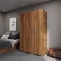 CLÓSET MDP ARMABLE 180 X 120 X 49.6 CM CAFÉ 3 PUERTAS