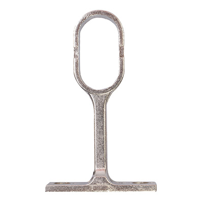 SOPORTE CENTRAL PARA TUBO OVALADO PLATA