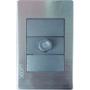PLACA METÁLICA CON DIMMER ANODIZADO