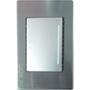 PLACA METÁLICA CON 1 INTERRUPTOR DE ESCALERA DE 3 MÓDULOS PLATEADO