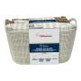 CANASTA BEIGE CON JUEGO DE BAÑO HOMECREATIONS