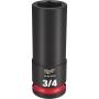 SOCKET DE IMPACTO PROFUNDO SHOCKWAVE IMPACT DUTY 1/2 DR 3/4 PULGADAS