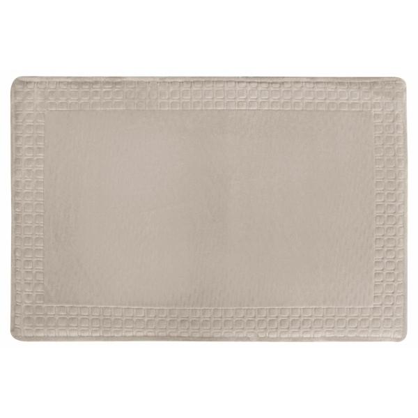 TAPETE PARA BAÑO POLIÉSTER 60 X 90 CM BEIGE ANTIDESLIZANTE