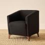 SILLÓN INDIVIDUAL 1 PERSONA COOPER II TAPIZ IMPORTADO NEGRO