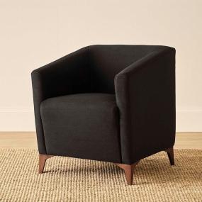 SILLÓN INDIVIDUAL 1 PERSONA COOPER II TAPIZ IMPORTADO NEGRO