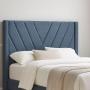CABECERA KING SIZE AURORA TAPIZADA AZUL CONTEMPORÁNEA GEOMÉTRICA PARA RECÁMARA