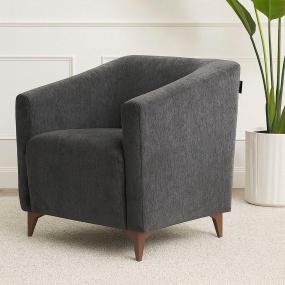 SILLÓN FIJO 1 PERSONA COOPER II TELA GRIS CARBÓN