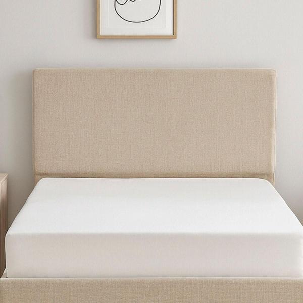 CABECERA KING SIZE MYKO TAPIZADA BEIGE MINIMALISTA PARA RECÁMARA