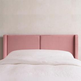 CABECERA INDIVIDUAL MILAN TAPIZADA ROSA MINIMALISTA ENSAMBLADA PARA RECÁMARA