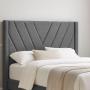 CABECERA KING SIZE AURORA TAPIZADA GRIS OSCURO CONTEMPORÁNEA PARA RECÁMARA