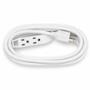 EXTENSIÓN ELÉCTRICA DE USO RUDO 14 AWG 3 METROS BLANCA