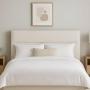 CABECERA KING SIZE IBIZA TAPIZADA BLANCO LISA CONTEMPORÁNEA PARA RECÁMARA
