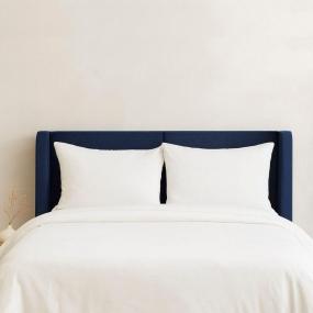 CABECERA KING SIZE MILAN TAPIZADA AZUL MINIMALISTA PARA RECÁMARA