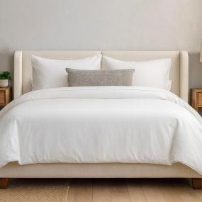 CABECERA KING SIZE MILAN TAPIZADA CREMA MINIMALISTA PARA RECÁMARA