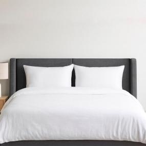 CABECERA INDIVIDUAL MILAN TAPIZADA GRIS OSCURO MINIMALISTA PARA RECÁMARA