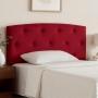 CABECERA KING SIZE SIGMA TAPIZADA ROJA CAPITONADA AJUSTABLE PARA RECÁMARA