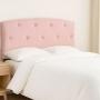 CABECERA QUEEN SIZE SIGMA TAPIZADA ROSA CAPITONADA AJUSTABLE PARA RECÁMARA