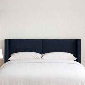 CABECERA MATRIMONIAL MILAN TAPIZADA AZUL MINIMALISTA PARA RECÁMARA