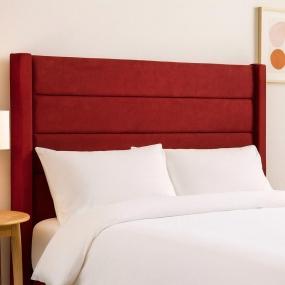 CABECERA KING SIZE LUGO TAPIZADA ROJA CONTEMPORÁNEA PARA RECÁMARA