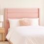 CABECERA KING SIZE LUGO TAPIZADA ROSA CONTEMPORÁNEA PARA RECÁMARA