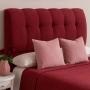 CABECERA MATRIMONIAL NUBE TAPIZADA ROJO MINIMALISTA PARA RECÁMARA