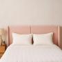 CABECERA INDIVIDUAL MILAN TAPIZADA ROSA MINIMALISTA PARA RECÁMARA