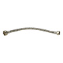 MANGUERA FLEXIBLE PARA AGUA DE ACERO INOXIDABLE 0.35M 1/2" X 7/8"