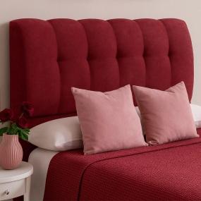 CABECERA KING SIZE NUBE TAPIZADA ROJA MINIMALISTA PARA RECÁMARA