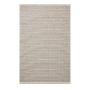 TAPETE ESTAMPADO GEOMÉTRICO POLIPROPILENO 155 X 230 CM IVORY PARA INTERIOR Y EXTERIOR