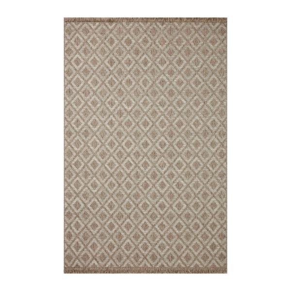 TAPETE ESTAMPADO NATURAL 100% POLIPROPILENO TIPO SISAL 155 X 230 CM PARA INTERIOR Y EXTERIOR