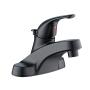 LLAVE PARA LAVABO ARAGON DE 4” 1 MANERAL ACABADO NEGRO MATE