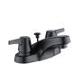 LLAVE PARA LAVABO ARAGON DE 4" 2 MANERALES ACABADO NEGRO MATE