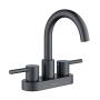 LLAVE PARA LAVABO TORANA DE 4" 2 MANERALES ACABADO NEGRO MATE