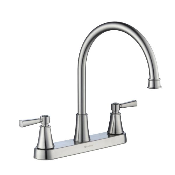 LLAVE PARA COCINA MELINA DE 8” 2 MANERALES ACABADO ACERO INOXIDABLE