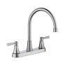 LLAVE PARA COCINA MELINA DE 8” 2 MANERALES ACABADO ACERO INOXIDABLE