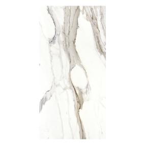 PISO PORCELANATO CALACATTA BORGHINI 59.3 X 119 CM BLANCO TIPO MÁRMOL CAJA CON 2.12 M2