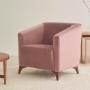 SILLÓN FIJO 1 PERSONA COOPER II TELA ROSA