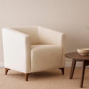SILLÓN FIJO 1 PERSONA COOPER II TAPIZ IMPORTADO CREMA