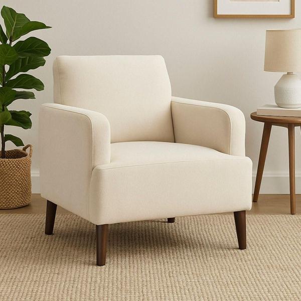 SILLÓN FIJO 1 PERSONA SAX TELA CREMA