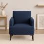 SILLÓN FIJO 1 PERSONA SAX TELA AZUL