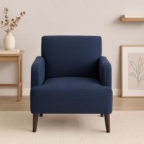 SILLÓN FIJO 1 PERSONA SAX TELA AZUL