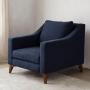 SILLÓN FIJO 1 PERSONA LANSON TELA AZUL